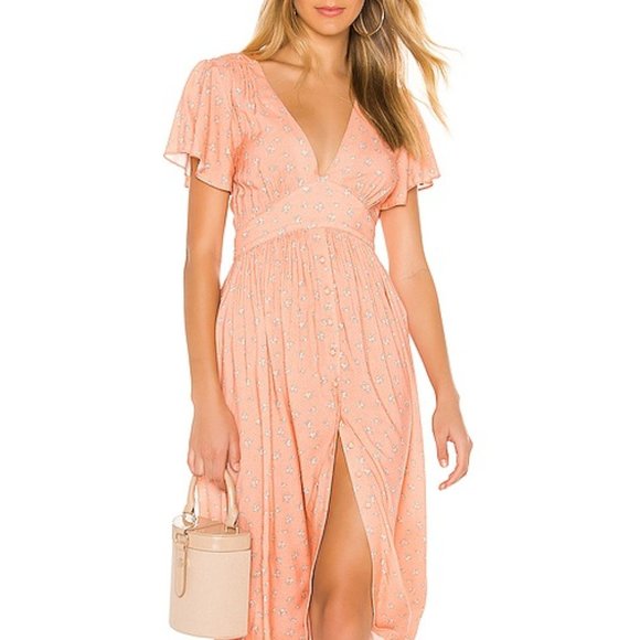 AUGUSTE THE LABEL Jasmine Floral Tie Back Midi Dress - Picture 8 of 14